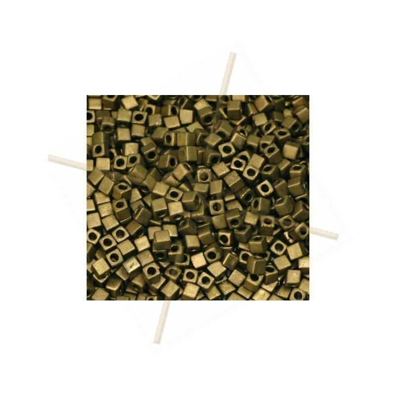 Miyuki Cube 1.8mm Bronze Metallic Mat