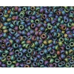 rocaille 11/0 Bruin Multi Opaque Mat