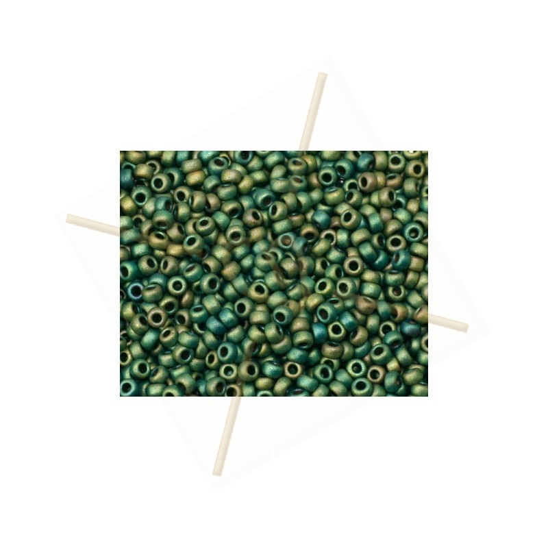 11/0  Groen Multi Metallic Mat