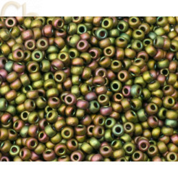 11/0 Khaki Multi Metallic Mat