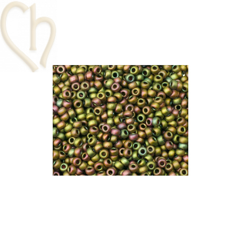 11/0  Khaki Multi Metallic Mat