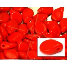 Pip beads 5*7mm Opaque Red