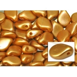 Pip-beads 5*7mm Pastel Amber