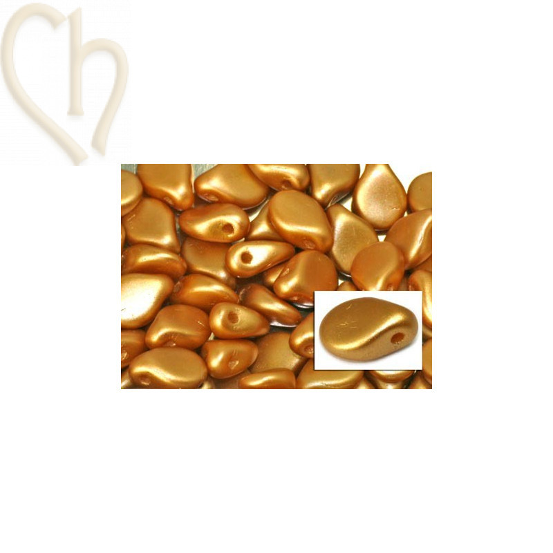 Pip Perles 5*7mm Pastel Amber