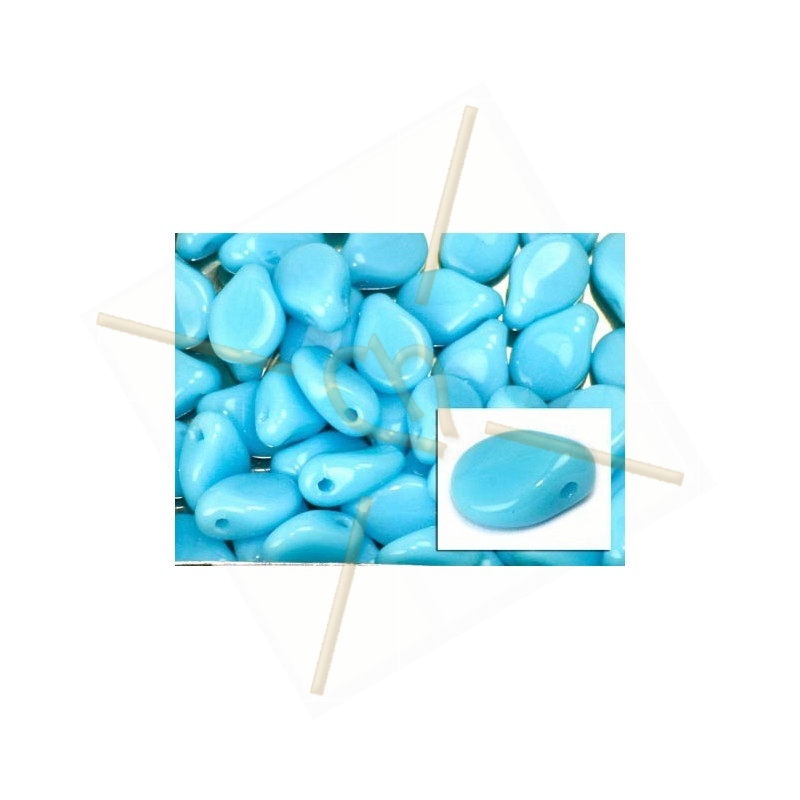 Pip beads 5*7mm Opaque Aqua