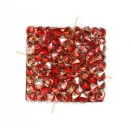 Rocks carre 20mm silver shade / rood metallic