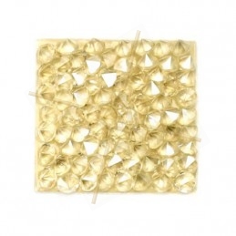 Rocks square 20mm silver shade / cream