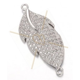 spacer 32mm "leaf" with strass 