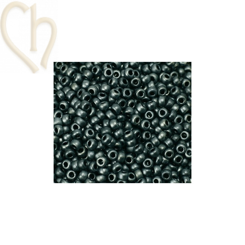 Rocaille 11/0 Miyuki Mat Metallic Hematite