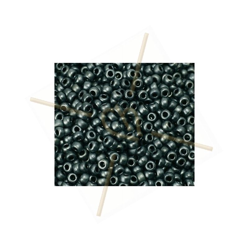 Rocaille 11/0 Miyuki Mat Metallic Hematite