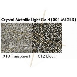 Swarovski Crystal Fabric 10mm Metallic Light Gold