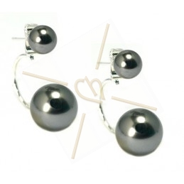 earrings for Swarovski Pearl half pierced