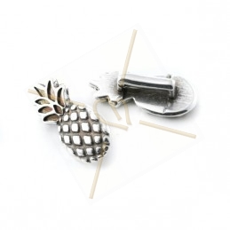 leather spacer "ananas" 12*27mm for 10mm