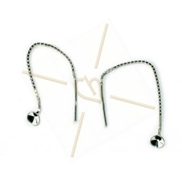 earchain silver .925 with conection for ball or strass ss19