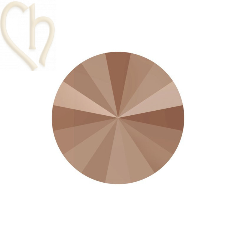 1122 - 08mm Rivoli Swarovski ROSE GOLD ROGL