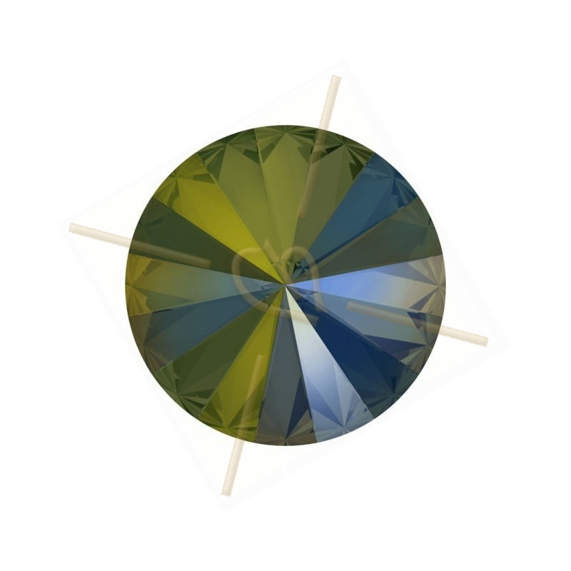 1122 - 18mm Rivoli Swarovski IRIDESCENT GREEN IRIG 1122 - 18mm Rivoli Swarovski IRIDESCENT GREEN IRIG