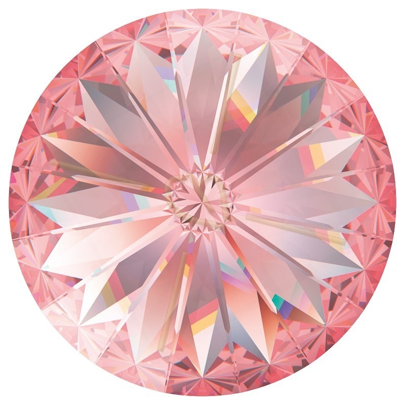 1122 - 10mm Rivoli Swarovski Rose Peach 262