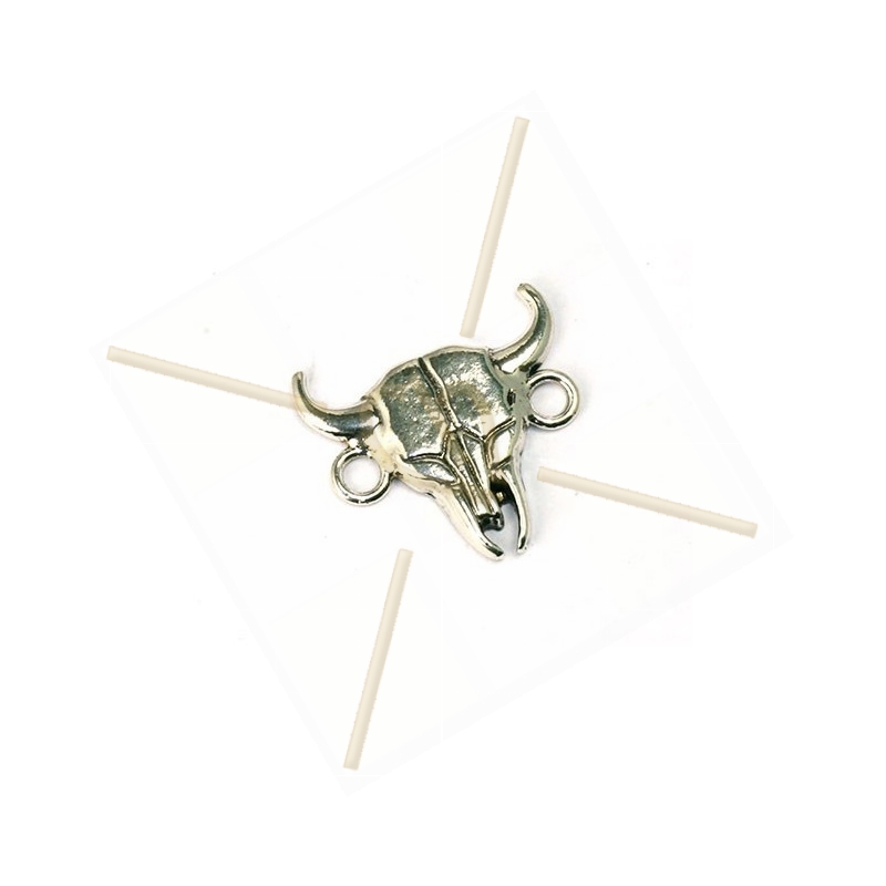pendentif connecteur "toro"  20*22mm avec 2 anneaux