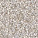 Delica Gilt lined white opal