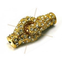 magnetic clasp 2-parts with rhinestones