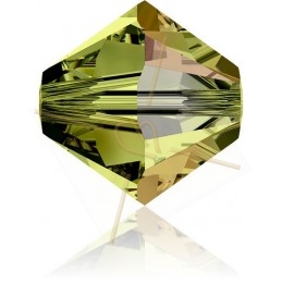 3mm Olivine  AB Swarovski Bicone 228AB