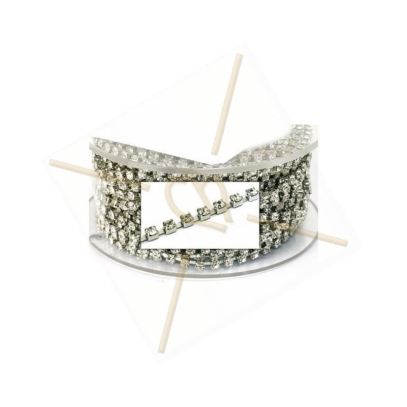 ketting staal met strass pp18 crystal ketting staal met strass pp18 crystal