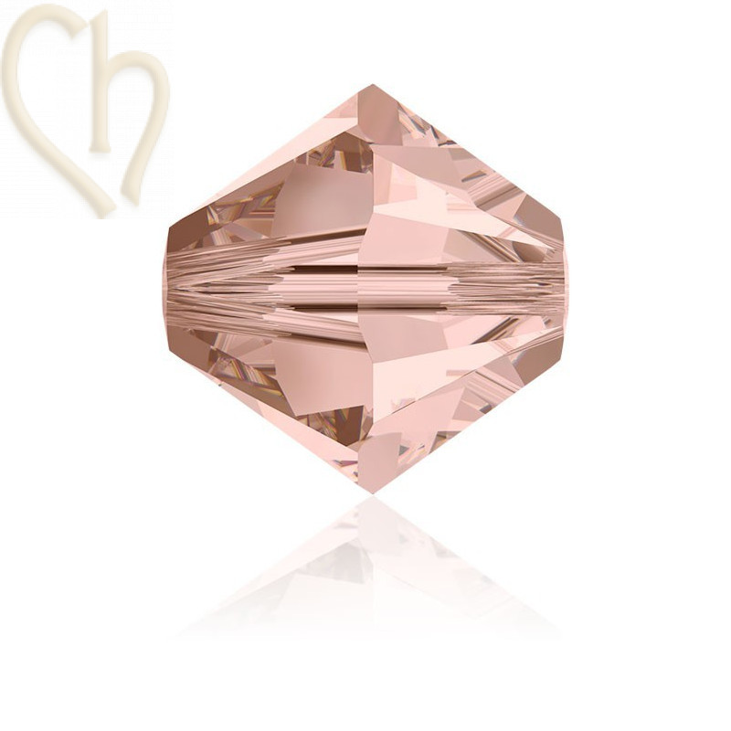 3mm  Vintage Rose Swarovski Toupie 319