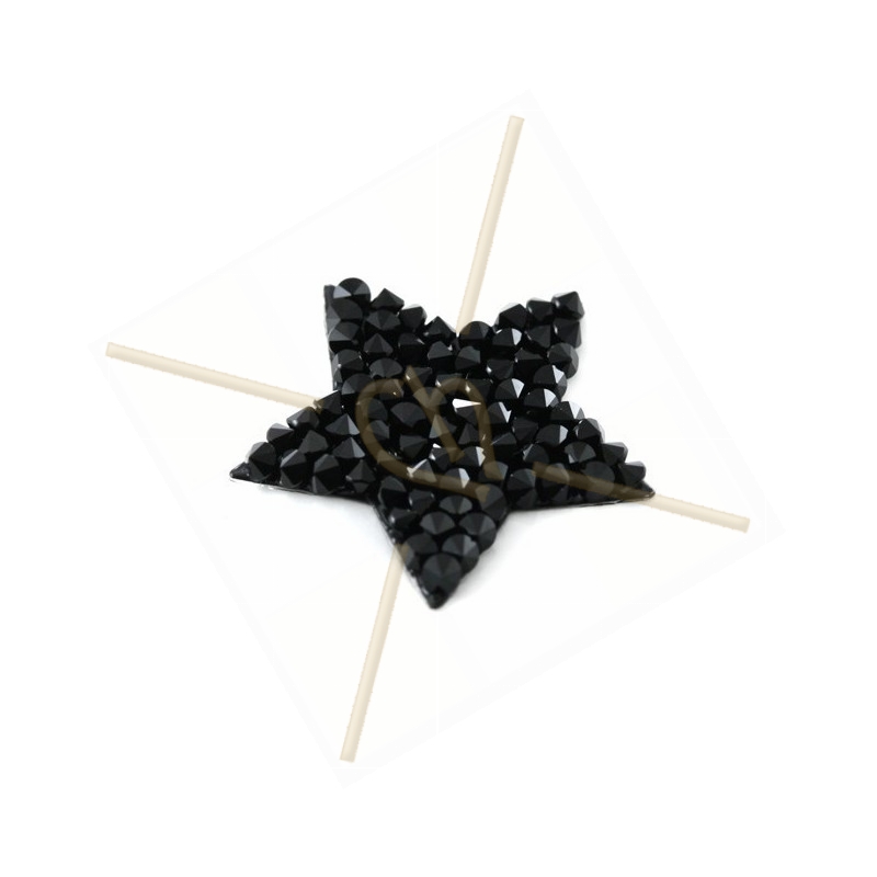 Swarovski Crystal Rocks "ster" 21*20mm Jet Swarovski Crystal Rocks "ster" 21*20mm Jet