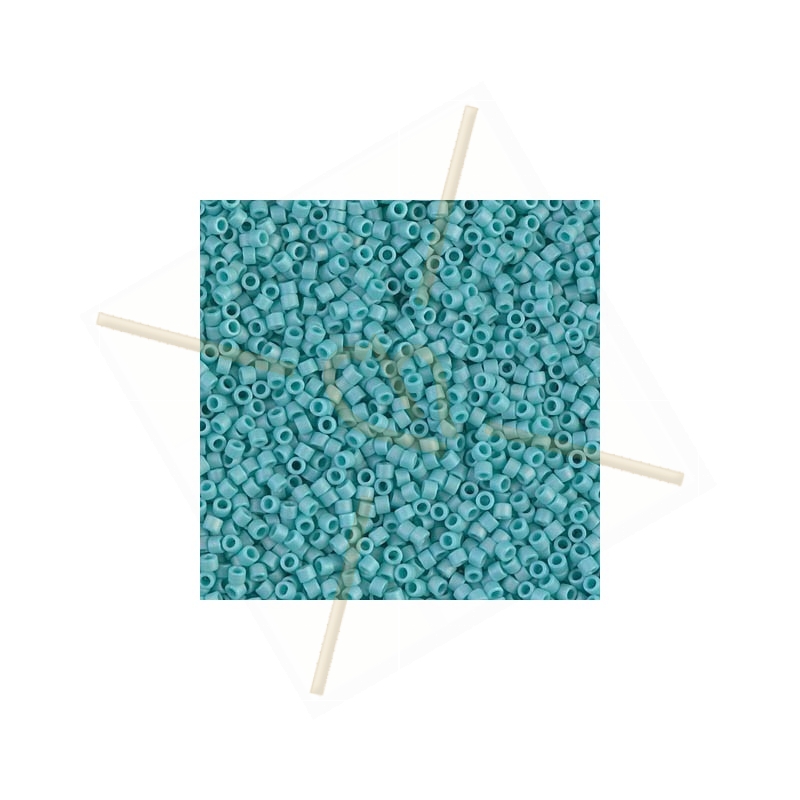 Delica turquoise mat