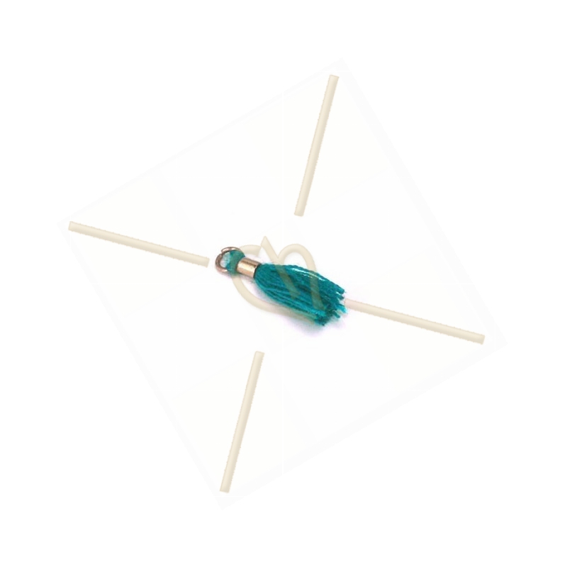Floche 15mm turquoise