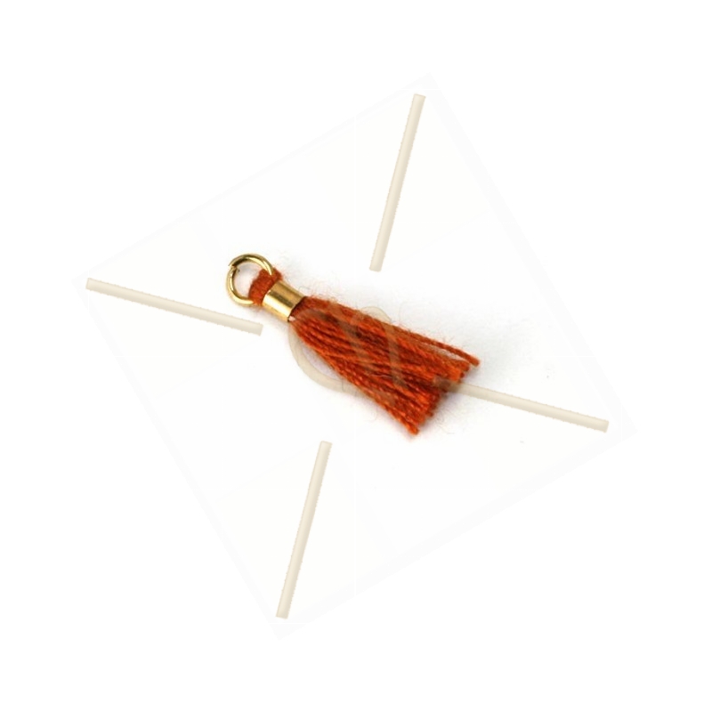 Tassel 15mm orange