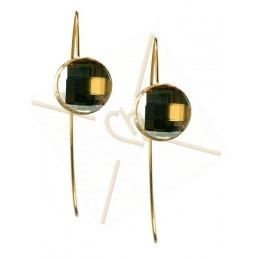 earrings trendy round 15mm