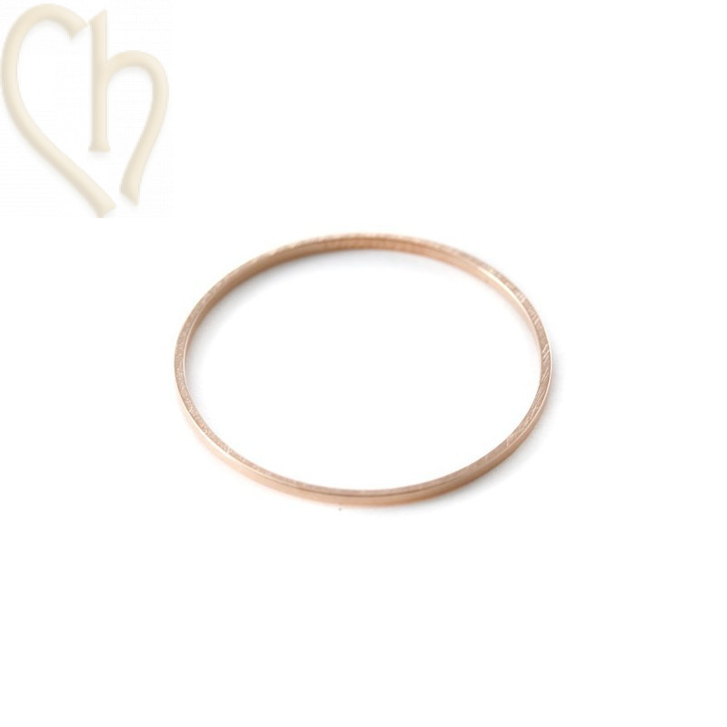 ring metal 25mm rose gold