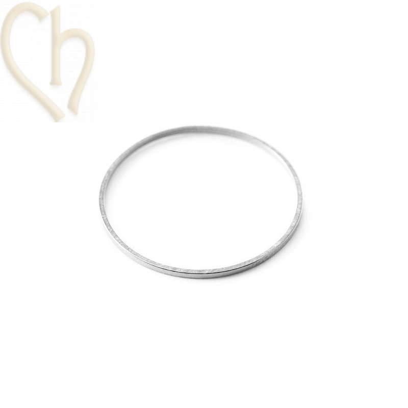 ring metal 25mm silver color