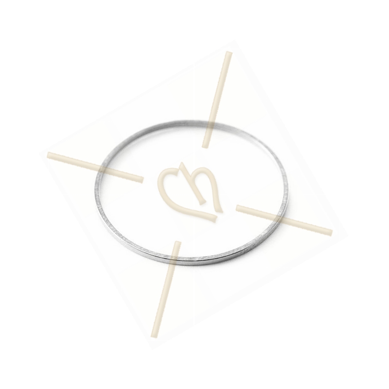 rondel metaal 25mm zilverkleur rondel metaal 25mm zilverkleur