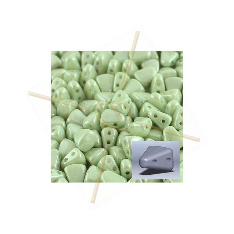 Nib-Bit bead 6*5mm Chalk Green
