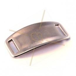 leather spacer ID-tag 20*40mm for leather 10mm