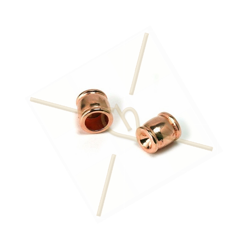 eindstuk 7*6mm houder voor SS19 rose gold