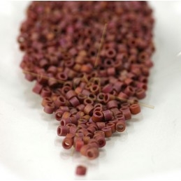 Delica 11/0 5gr. Frost Opaque Glaze Rainbow Dark Red