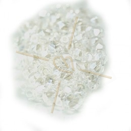 Perles a facettes 4mm  Cristal