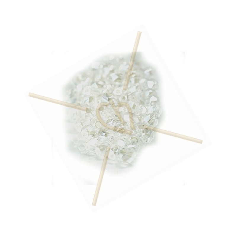 Perles a facettes 4mm  Cristal
