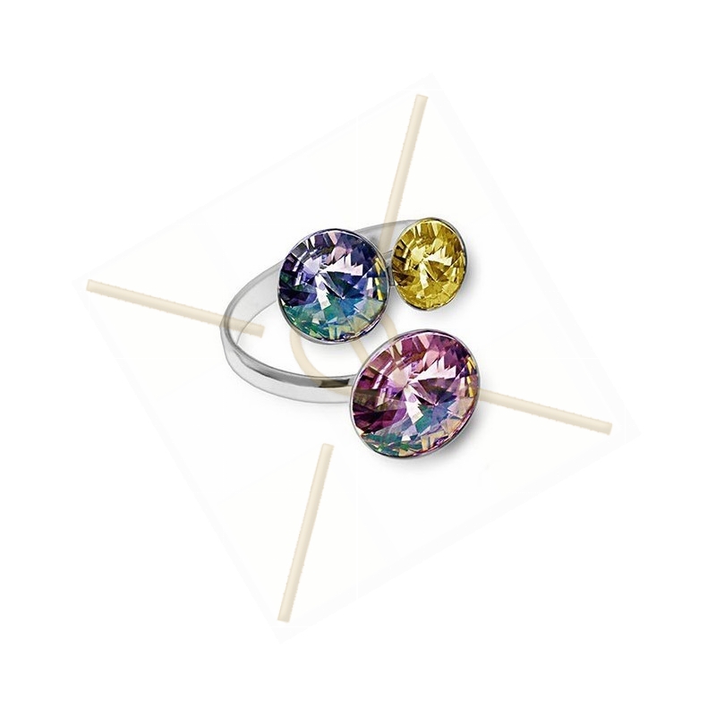 Bague Réglable Adulte Argentée Motif Paquerette Grise - 3mm Large, Diamètre 10mm