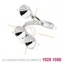 Ring silver .925 for 3x8mm 1088