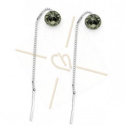 earchain silver .925 with conection for Swarovski 1088 SS39