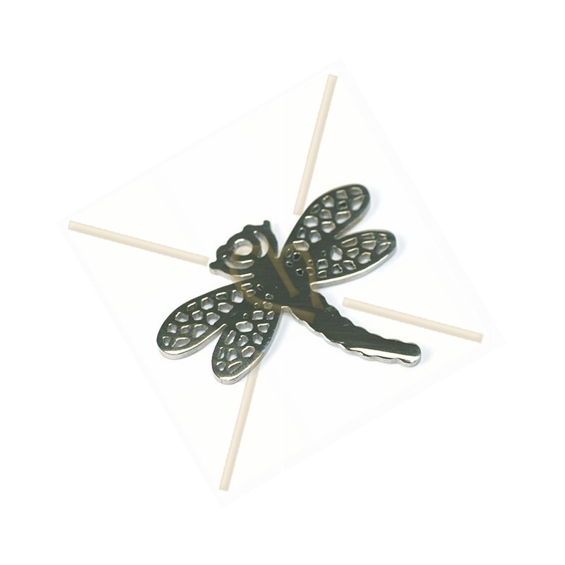 pendant steel "dragonfly" 33*39mm