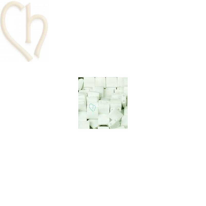 TILA BEAD OPAQUE WHITE 