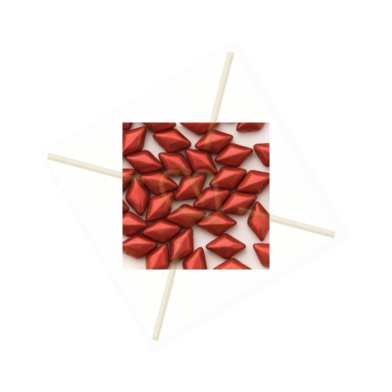 Chalk Red Terracota Gemduo 8*5mm Chalk Red Terracota Gemduo 8*5mm