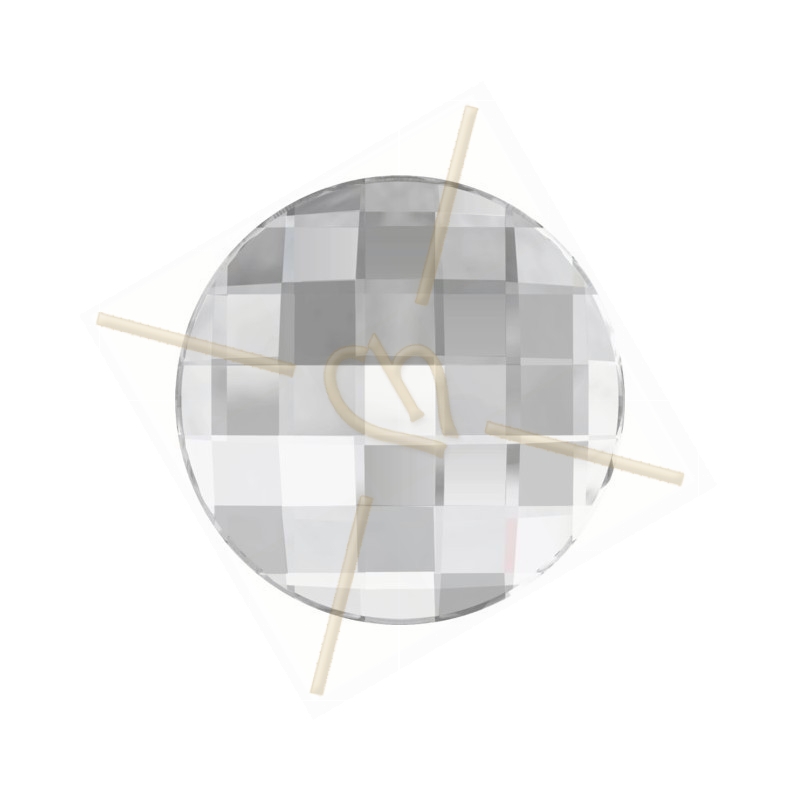 Swarovski chessboard rond 20mm CRISTAL 001