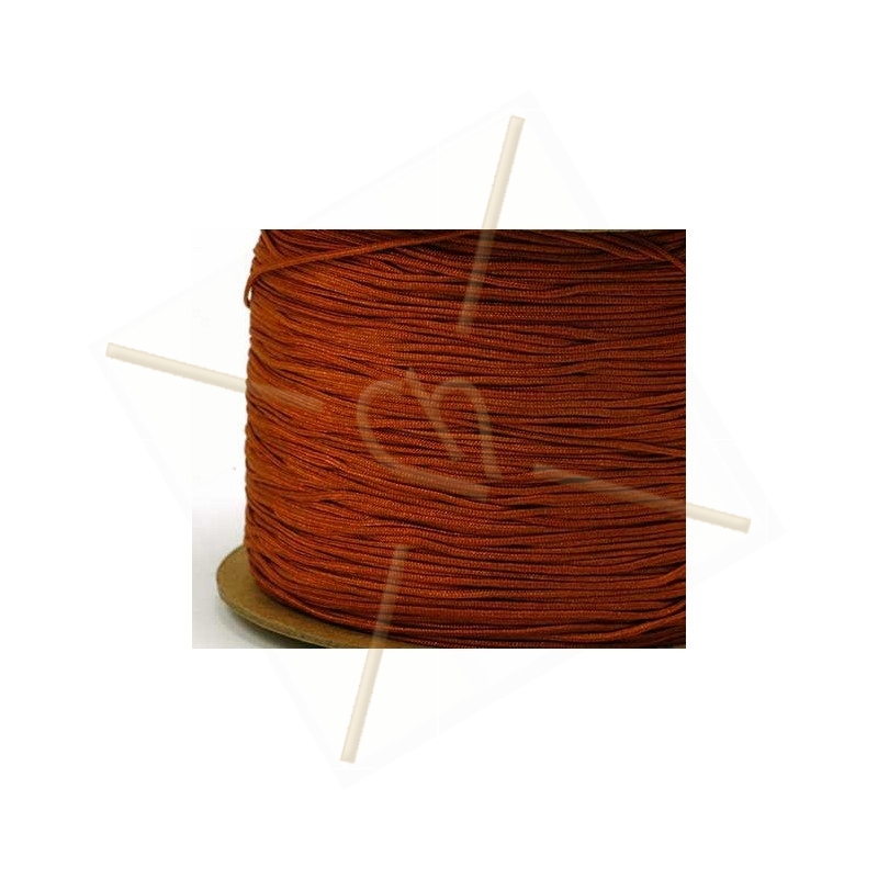 marron polyester cordon 0.4mm