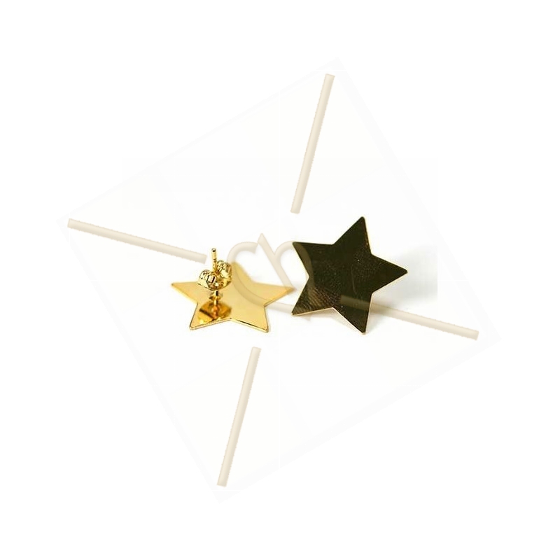 earrings gold for Swarovski Crystal Rocks "star"